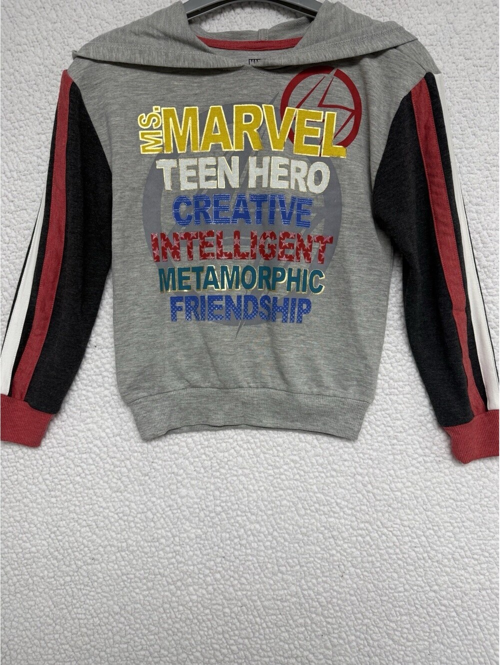 Marvel Rising Secret Warriors Girls S 6-6X Ms Marvel Graphic Hoodie Sweatshirt